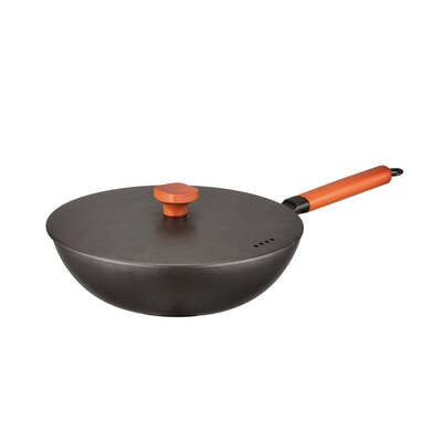 Cast Iron Wok with Lid